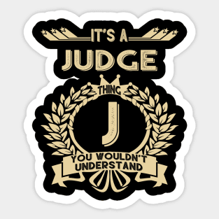 Judge Sticker